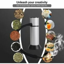 HEGUYEY Fumeur Portable Infusion Fumée Fraîche Pour Améliorer Le Goût Smoke Fumeur Pistolet à Viande Fumeur Pistolet Portatif Avec Des Copeaux De Bois Pour La Nourriture, La Viande, Les Fromages 11 HEGUYEY Fumeur Portable Infusion Fumée Fraîche Pour Améliorer Le Goût Smoke Fumeur Pistolet à Viande Fumeur Pistolet Portatif Avec Des Copeaux De Bois Pour La Nourriture, La Viande, Les Fromages -France Barbecue Soldes Boutique 64047512 5