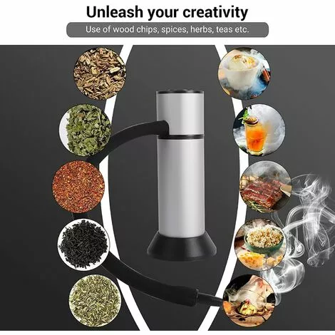 HEGUYEY Fumeur Portable Infusion Fumée Fraîche Pour Améliorer Le Goût Smoke Fumeur Pistolet à Viande Fumeur Pistolet Portatif Avec Des Copeaux De Bois Pour La Nourriture, La Viande, Les Fromages 7 HEGUYEY Fumeur Portable Infusion Fumée Fraîche Pour Améliorer Le Goût Smoke Fumeur Pistolet à Viande Fumeur Pistolet Portatif Avec Des Copeaux De Bois Pour La Nourriture, La Viande, Les Fromages – Image 5
