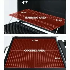 RELAX4LIFE Barbecue Au Charbon De Bois Réglable Avec Thermomètre Et Évent, Grill Barbecue Avec Étagère Latérale Et Crochets, Barbecue Mobile Avec Poignée Pour Jardin, Camping, 61 X 46 X 53,5 CM 11 RELAX4LIFE Barbecue Au Charbon De Bois Réglable Avec Thermomètre Et Évent, Grill Barbecue Avec Étagère Latérale Et Crochets, Barbecue Mobile Avec Poignée Pour Jardin, Camping, 61 X 46 X 53,5 CM -France Barbecue Soldes Boutique 64130118 5