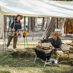 BDD Barbecue Grill Extérieur Portable Petit Ménage Charbon De Bois Pliant Grill (Noir) -France Barbecue Soldes Boutique 65375544 4