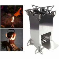 BDD Mini Brûleur Compact Pliable De Poêle à Bois Pour Le Camp Extérieur De Pique-nique Faisant Cuire Le BBQ -France Barbecue Soldes Boutique 65376391 5