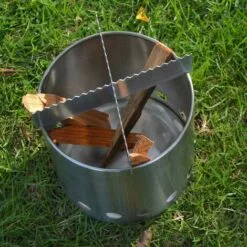 BDD Poêle à Bois Portable En Acier Inoxydable, Lumière Et Lumière De Poêle à Bois, Ustensiles De Cuisine En Bois De Camping -France Barbecue Soldes Boutique 65376967 3