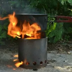 BDD Poêle à Bois Portable En Acier Inoxydable, Lumière Et Lumière De Poêle à Bois, Ustensiles De Cuisine En Bois De Camping -France Barbecue Soldes Boutique 65376967 5