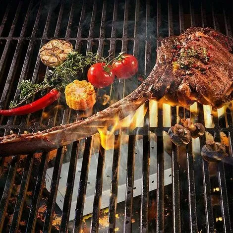 MEZHENG Barbecue Grill Smoker Box Pour Copeaux De Bois, Accessoire De Barbecue Pour Fumoir En Acier Inoxydable Pour Barbecue Au Charbon De Bois 7 MEZHENG Barbecue Grill Smoker Box Pour Copeaux De Bois, Accessoire De Barbecue Pour Fumoir En Acier Inoxydable Pour Barbecue Au Charbon De Bois – Image 5