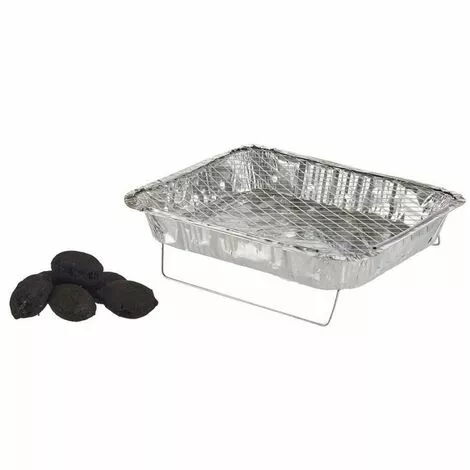 BRICOMARTEAU Barbecue Jetable Charbon (31 X 25 Cm) 3 BRICOMARTEAU Barbecue Jetable Charbon (31 X 25 Cm)