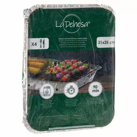 BRICOMARTEAU Barbecue Jetable Charbon (31 X 25 Cm) 5 BRICOMARTEAU Barbecue Jetable Charbon (31 X 25 Cm) – Image 3