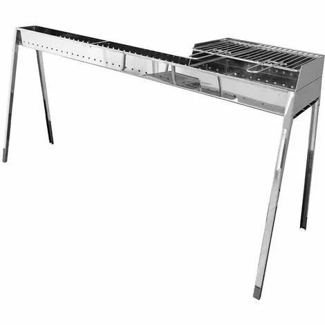 LISA Gril Pour Brochette Cuisson Charbon De Bois Avec Kit Parois Barbecue Milano 100+40 Plus 3 LISA Gril Pour Brochette Cuisson Charbon De Bois Avec Kit Parois Barbecue Milano 100+40 Plus