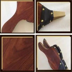 Soufflets De CheminéE Soufflet CheminéE Barbecue Soufflerie D'air En Bois Soufflets Suspendus Utilisé Pour Faire Un Feu Pour CheminéE Et Barbecue Au Charbon De Bois De Camping En Plein Air Brun Foncé 39x17cm -Adélala -France Barbecue Soldes Boutique 66384917 4