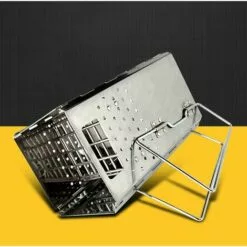 LIFCAUSAL Mini Poêles à Bois Extérieurs Camping Appareil De Cuisson Pique-nique Voyage En Acier Inoxydable Poêles à Bois Barbecue Gril Pliant -France Barbecue Soldes Boutique 67643079 3