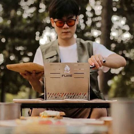 LIFCAUSAL Camping En Plein Air Poêles Amovibles Four En Acier Inoxydable Portable Pique-nique Multifonctionnel BBQ Accessoire De Cuisson Four à Bois Poêle à Bois En Acier Inoxydable 5 LIFCAUSAL Camping En Plein Air Poêles Amovibles Four En Acier Inoxydable Portable Pique-nique Multifonctionnel BBQ Accessoire De Cuisson Four à Bois Poêle à Bois En Acier Inoxydable – Image 3