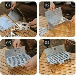 LIFCAUSAL Camping En Plein Air Poêles Amovibles Four En Acier Inoxydable Portable Pique-nique Multifonctionnel BBQ Accessoire De Cuisson Four à Bois Poêle à Bois En Acier Inoxydable 10 LIFCAUSAL Camping En Plein Air Poêles Amovibles Four En Acier Inoxydable Portable Pique-nique Multifonctionnel BBQ Accessoire De Cuisson Four à Bois Poêle à Bois En Acier Inoxydable -France Barbecue Soldes Boutique 67643206 4