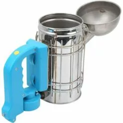 JOORRT Fumoir Pour Ruche, Fumeur De Ruche électrique, Fumeur De Ruche En Acier Inoxydable Avec Bouclier Thermique, Fumeur D'apiculture Pour L'extérieur Pour La Maison Des Abeilles