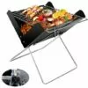 OYLDA Barbecue à Charbon De Bois Barbecue Portable En Acier Inoxydable Barbecue Fumeur Pliable Barbecue De Bureau Grill De Table Pour Camping En Plein Air Pique-Nique Garden Party 31x26x29cm X Forme -France Barbecue Soldes Boutique 67930458 1