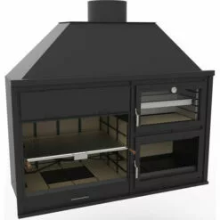 FM CALEFACCION FM Barbecue Charbon Bois FUSION 200 Avec Four -France Barbecue Soldes Boutique 6970353 4