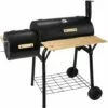 TECTAKE Barbecue, Grill, Fumoir, Smoker Américain XXL Avec Thermomètre De Température - Charbon De Bois - Noir