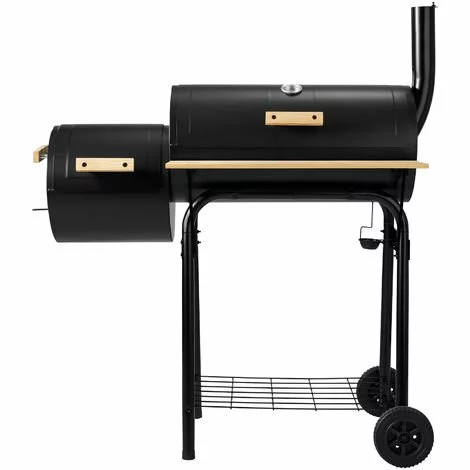 TECTAKE Barbecue, Grill, Fumoir, Smoker Américain XXL Avec Thermomètre De Température - Charbon De Bois - Noir 5 TECTAKE Barbecue, Grill, Fumoir, Smoker Américain XXL Avec Thermomètre De Température - Charbon De Bois - Noir – Image 3