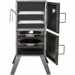 TECTAKE Fumoir à Viande Et Poisson En Acier 54 Cm X 50,5 Cm X 100 Cm Noir + Accessoires - Noir 9 TECTAKE Fumoir à Viande Et Poisson En Acier 54 Cm X 50,5 Cm X 100 Cm Noir + Accessoires - Noir -France Barbecue Soldes Boutique 7797732 3