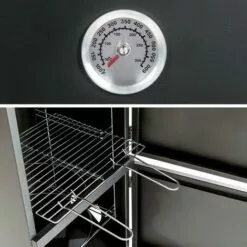 TECTAKE Fumoir à Viande Et Poisson En Acier 54 Cm X 50,5 Cm X 100 Cm Noir + Accessoires - Noir 11 TECTAKE Fumoir à Viande Et Poisson En Acier 54 Cm X 50,5 Cm X 100 Cm Noir + Accessoires - Noir -France Barbecue Soldes Boutique 7797732 5