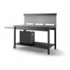 Table Roulante Crédence Ouverte Forge Adour - Noir Et Gris - Gris / Noir -France Barbecue Soldes Boutique 7859407 1
