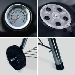 ALICE'S GARDEN Barbecue Charbon De Bois Georges + Cheminée D'allumage - Noir -France Barbecue Soldes Boutique 8031829 4