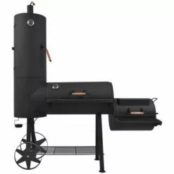 VidaXL Barbecue Au Charbon De Bois Avec Etagère Inférieure Noir XXL - Noir -France Barbecue Soldes Boutique 8846778 3