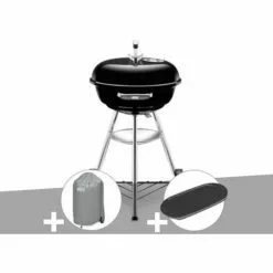 Barbecue Weber Compact Kettle 47 Cm + Housse + Plancha
