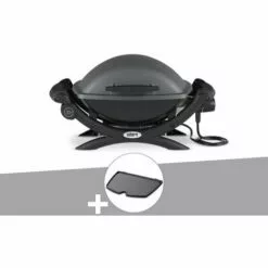 Barbecue électrique Weber Q 1400 + Plancha - Noir