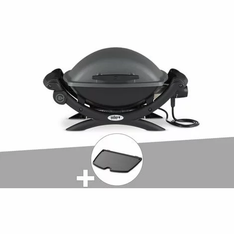 Barbecue électrique Weber Q 1400 + Plancha - Noir 3 Barbecue électrique Weber Q 1400 + Plancha - Noir